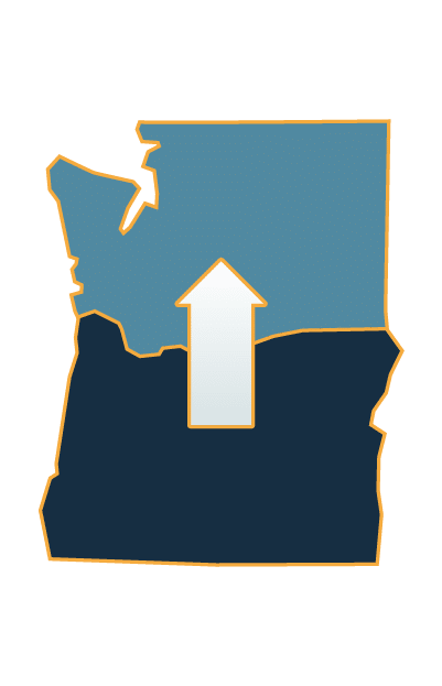 Oregon to Washignton Icon