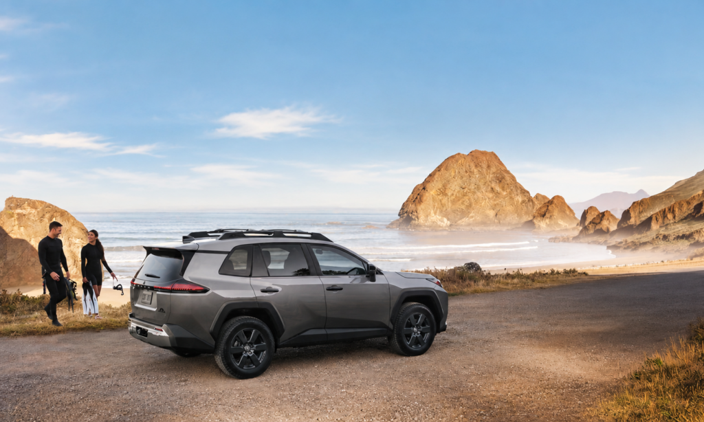 Hybrid SUV on Beach