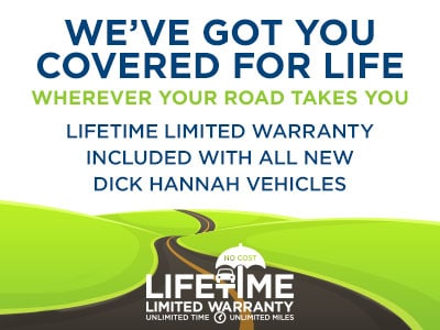 Lifetime Limited Warranty on all new vehicles
